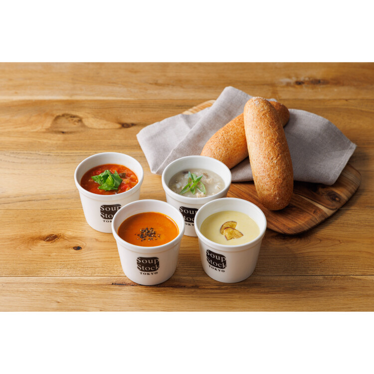 【メーカー直送品】106014A　スープストックトーキョー　スープとパンのセットFA