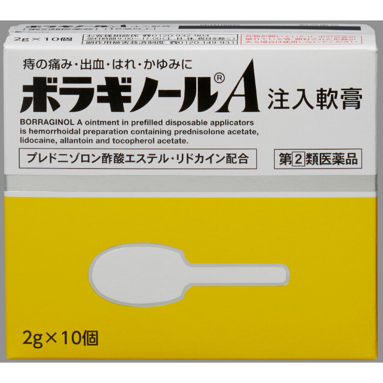 入園入学祝い 指定第2類医薬品 <br>ボラギノールA注入軟膏 2g×10個