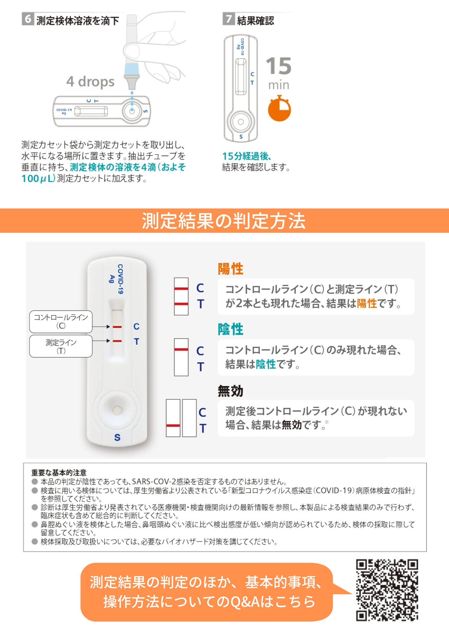 第1類医薬品】新型コロナウイルス一般用抗原定性検査キット クリニテストCOVID-19抗原迅速テスト（5回用） | 日本調剤オンラインストア