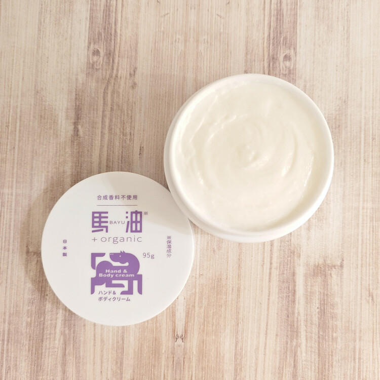 馬油＋organic　ハンド＆ボディクリーム 95g