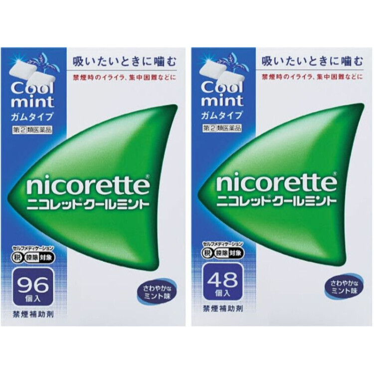 【指定第2類医薬品】ニコレットクールミント96個＋48個