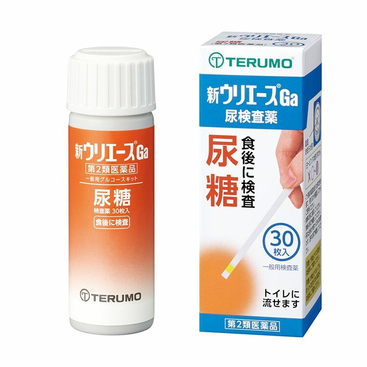 【第2類医薬品】尿糖検査薬「新ウリエースＧａ」　３０枚入り