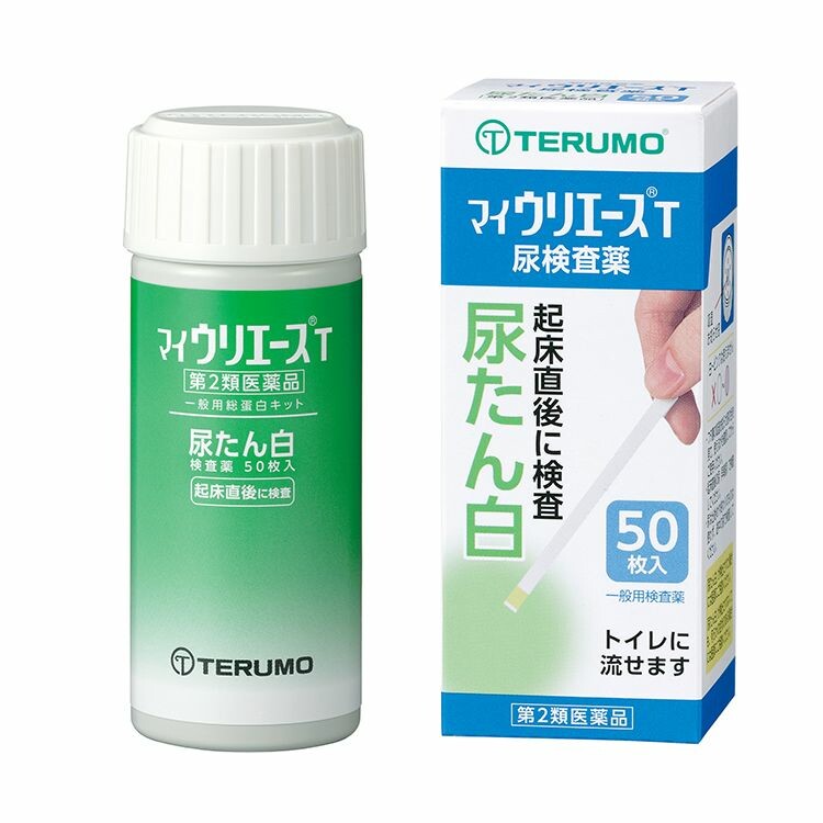 【第2類医薬品】尿たん白検査薬「マイウリエースＴ」　５０枚入り