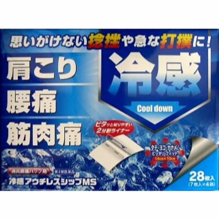 【第3類医薬品】冷感アウチレスシップＭＳ　２８枚