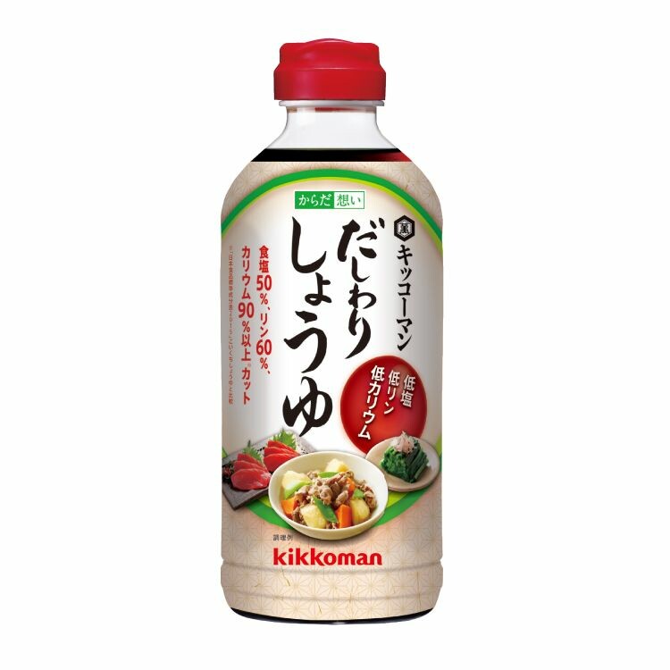 からだ想い だしわりしょうゆ 500ml（低塩・低リン・低カリウム）