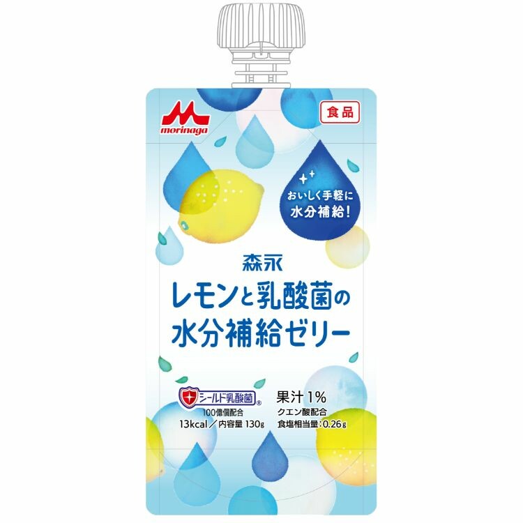 【メーカー直送品】レモンと乳酸菌の水分補給ゼリー　130g×24本