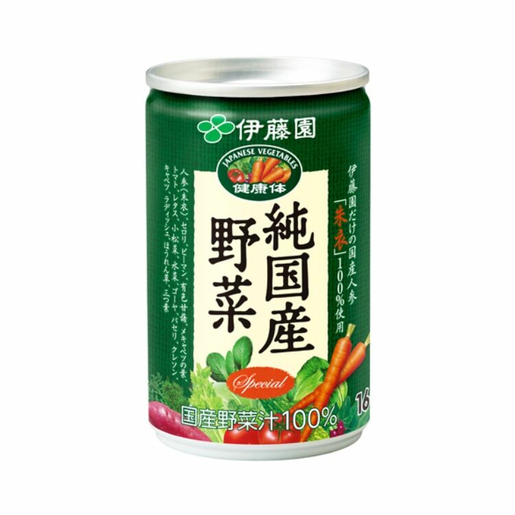 伊藤園「健康体」　純国産野菜 缶160ｇ　30本