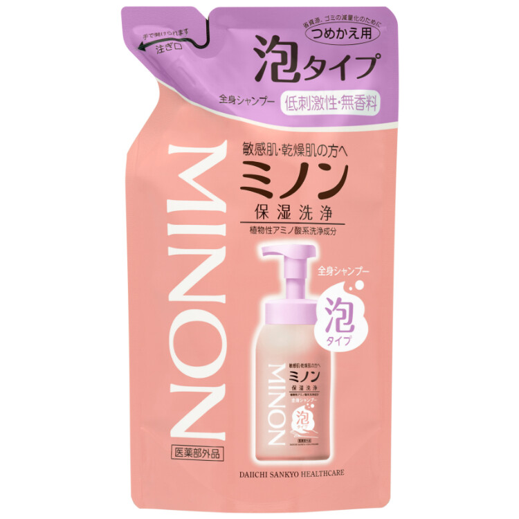 ミノン全身シャンプー泡タイプ詰替 400ML