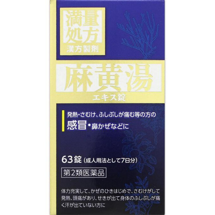 【第2類医薬品】麻黄湯エキス錠 63錠